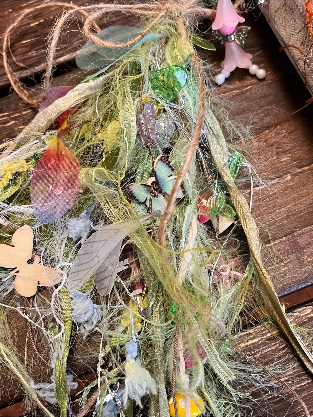 Fairy Junk Journal Grungy Floral Woodland Forest Boho Softcover 3 Signatures - Picture 3 of 16